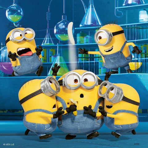 Ravensburger Kinderpuzzle - 05082 Witzige Minions - Puzzle für Kinder ab 5 Jahren, mit 3x49 Teilen