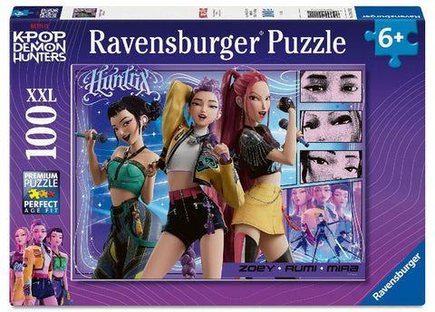 Kinderpuzzle 100 XXL Teile - KPop Demon Hunters - Happy fans, happy Honmoon!