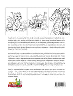 Drachen-Malbuch für kleine Ritter