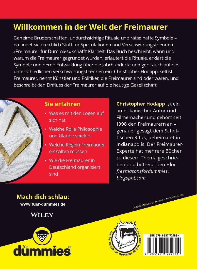 Freimaurer für Dummies (Rückseite)