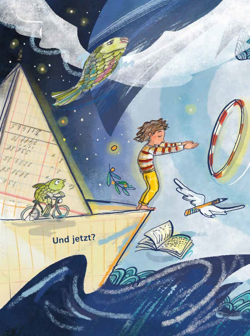 Im Papierschiff durch die Nacht (Innenansicht)