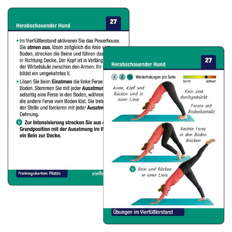 Trainingskarten: Pilates ohne Geräte