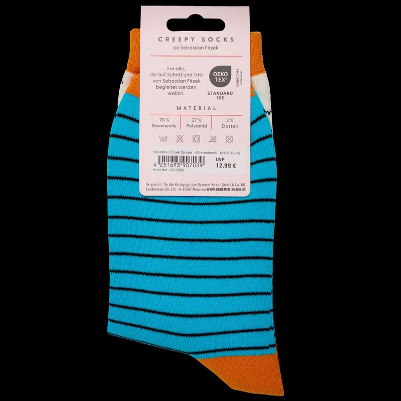 Sebastian Fitzek-Socken "Elternabend" Größe 36-41 (Innenansicht)
