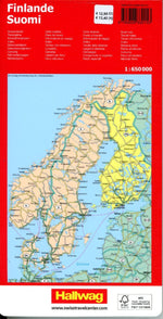 Hallwag Strassenkarte Finnland 1:650.000 (Innenansicht)