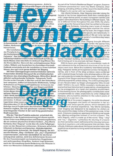 Susanne Kriemann: Hey Monte Schlacko / Dear Slagorg