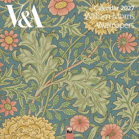 William Morris Wallpapers - Tapetendesign 2027 - Original Flame Tree Publishing-Kalender [Kalender]