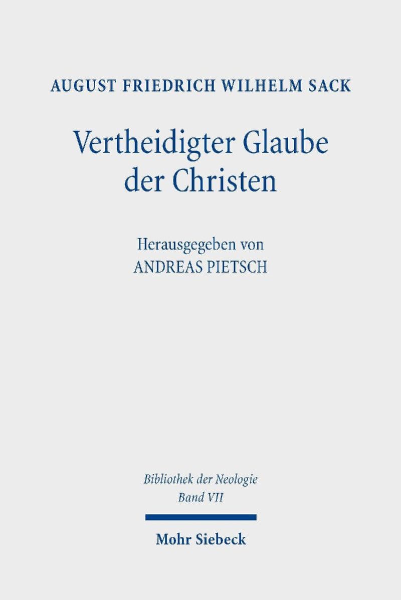 Vertheidigter Glaube der Christen