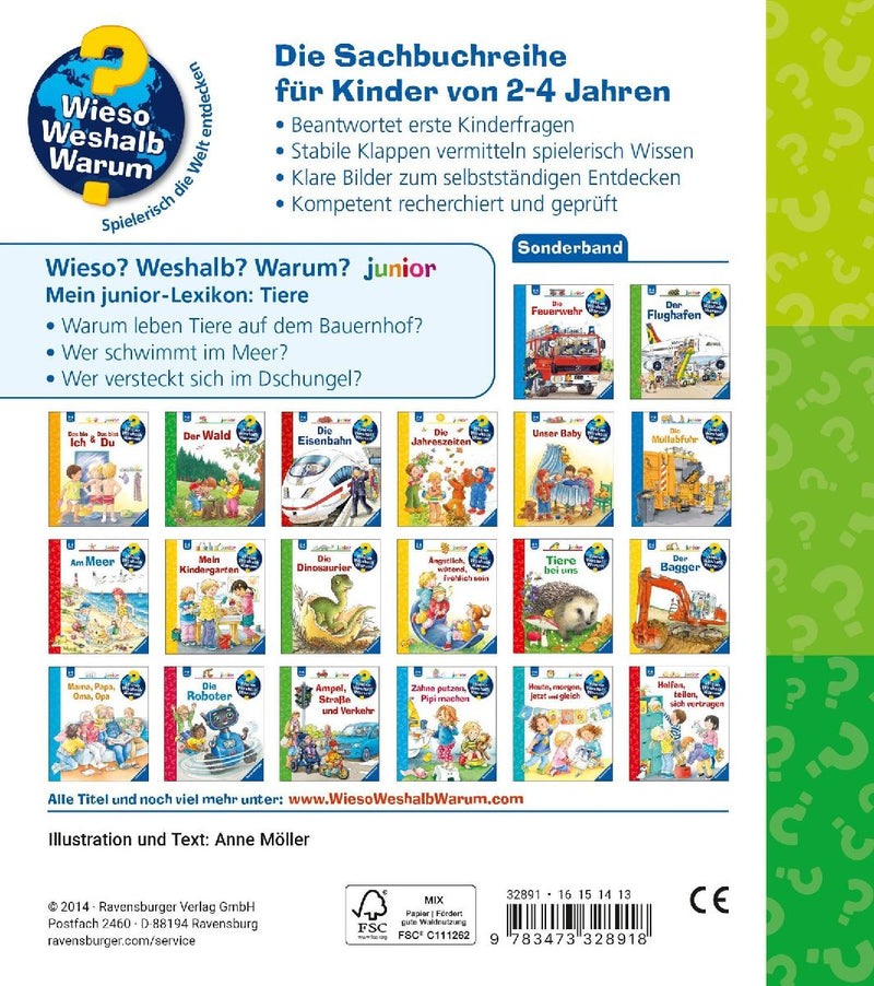 Wieso? Weshalb? Warum? Mein junior-Lexikon: Tiere (Rückseite)