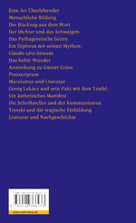 Sprache und Schweigen (Rückseite)