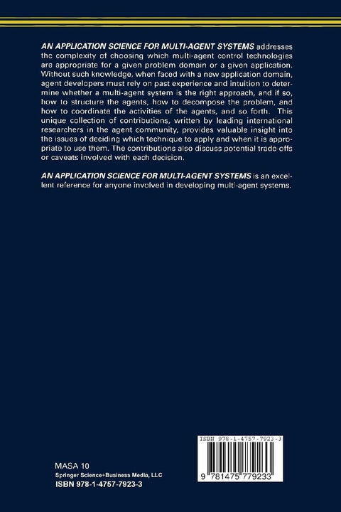 An Application Science for Multi-Agent Systems