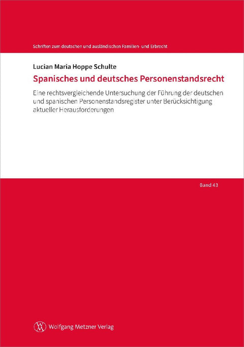 Spanisches und deutsches Personenstandsrecht