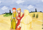Die Emmausgeschichte. Kamishibai Bildkartenset. (Innenansicht)