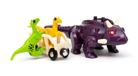 BRIO World - 36082 Dinosaurier Ankylosaurus | Zug & Dinosaurier-Spielset für Kinder ab 3 Jahren