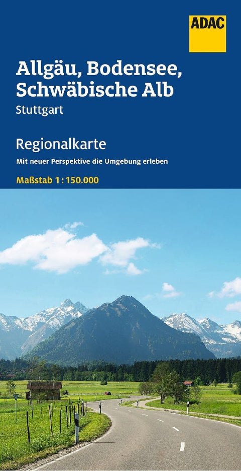 ADAC Regionalkarte 15 Allgäu, Bodensee, Schwäbische Alb 1:150.000