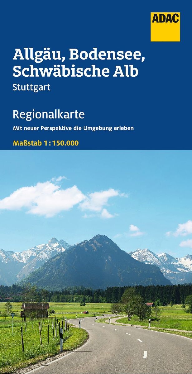 ADAC Regionalkarte 15 Allgäu, Bodensee, Schwäbische Alb 1:150.000