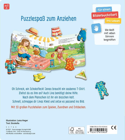 Mein großes Puzzle-Spielbuch: Das ziehen wir an