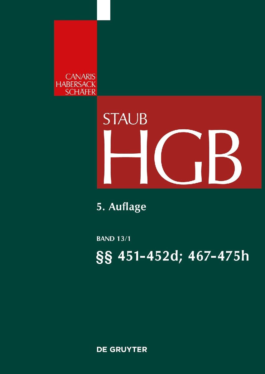 Handelsgesetzbuch, §§ 451 - 452d; 467 - 475h