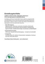 Einstellungstest Bahn (Rückseite)