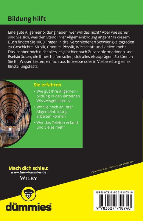 Testbuch Allgemeinbildung für Dummies