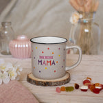 Becher in Emailloptik "Lieblingsmama" (Innenansicht)