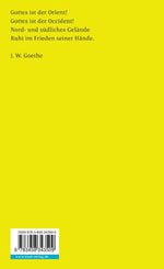 Goethe und der Islam (Rückseite)