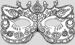 Feenmasken zum Ausmalen