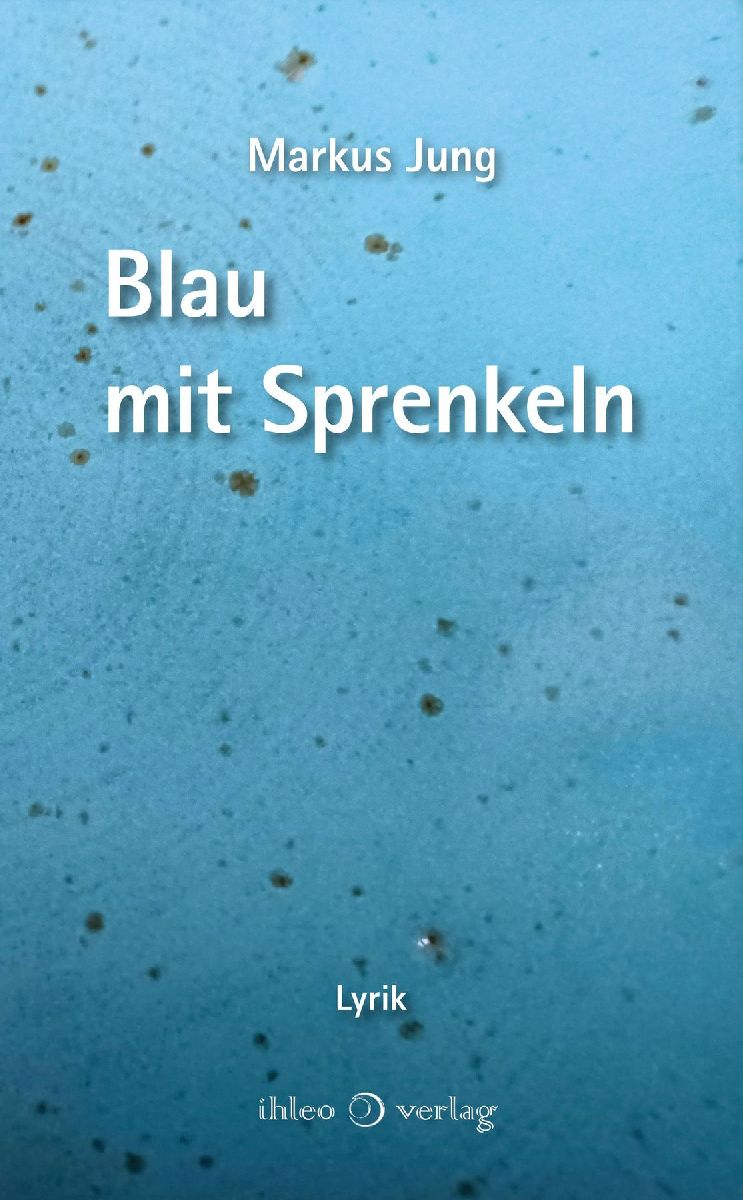 Blau mit Sprenkeln