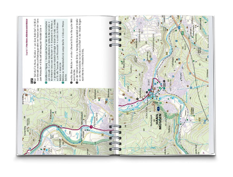 KOMPASS Radreiseführer Weser-Radweg (Innenansicht)