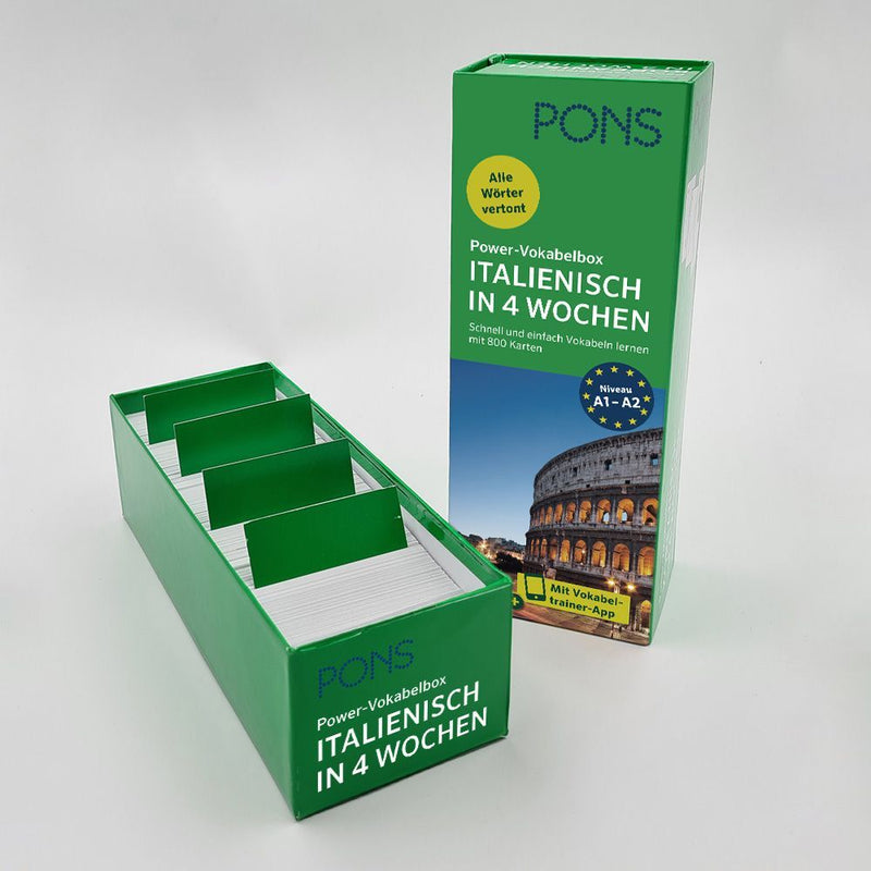 PONS Power-Vokabelbox Italienisch in 4 Wochen (Innenansicht)