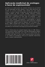 Aplicação medicinal de análogos à base de espirooxindol