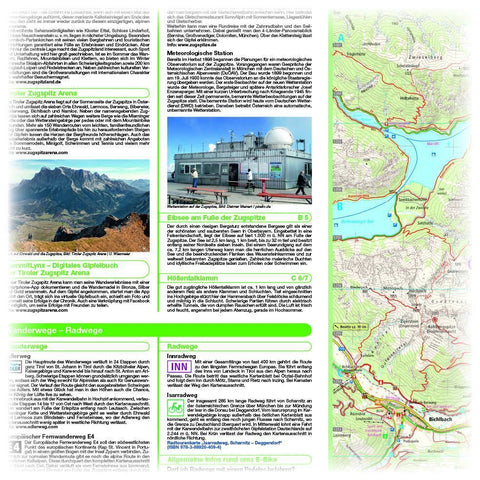 Zugspitze - Wettersteingebirge - Mieminger Kette. Wander- und Radkarte 1 : 35 000