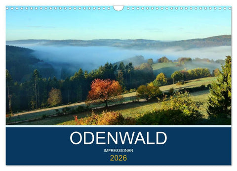 Odenwald - Impressionen (Wandkalender 2026 DIN A3 quer), CALVENDO Monatskalender