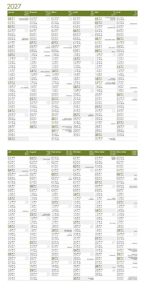 Bäume Kalender 2027 - 30x30 - Art12