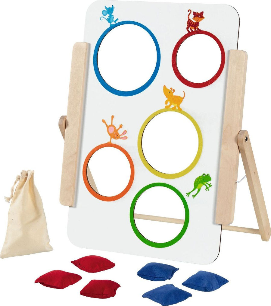 Zielwurfspiel für Klein und Groß, beidseitig bespielbar