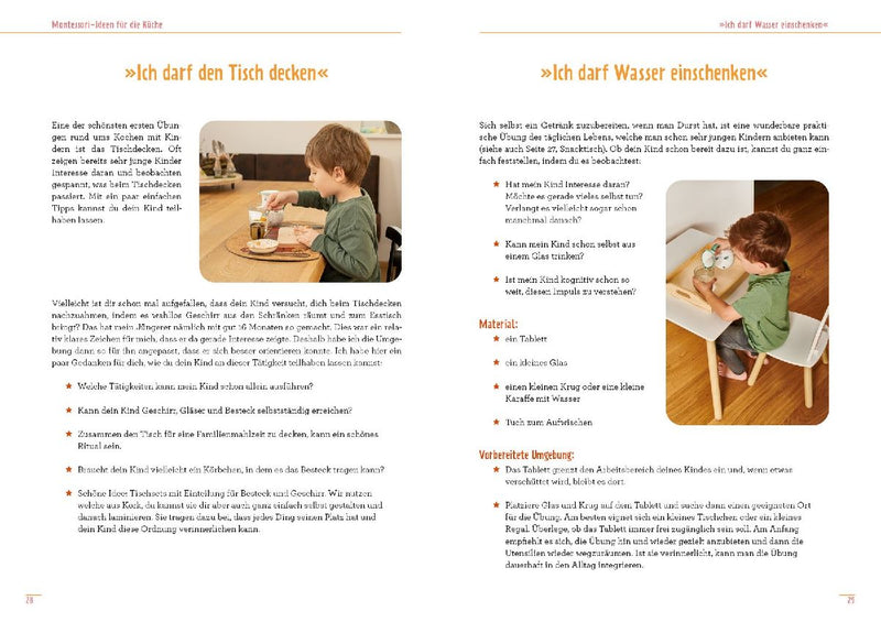 Montessori-Ideen für die Küche - Kochen mit Kindern (Innenansicht)