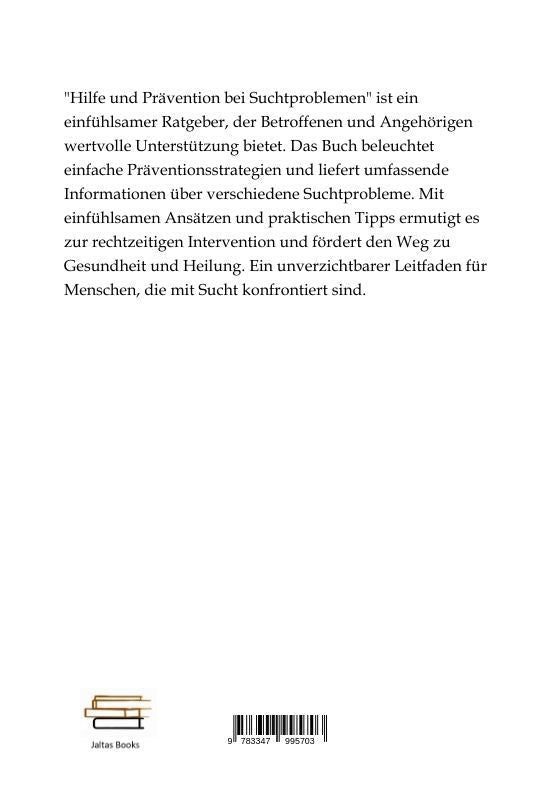 Hilfe und Prävention bei Suchtproblemen (Rückseite)