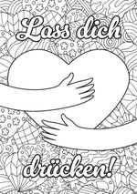 Ausmal-Postkarten Happy Birthday