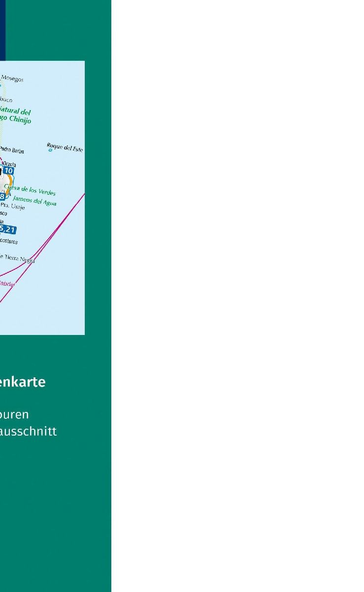 KOMPASS Wanderführer Lanzarote, 50 Touren mit Extra-Tourenkarte (Rückseite)