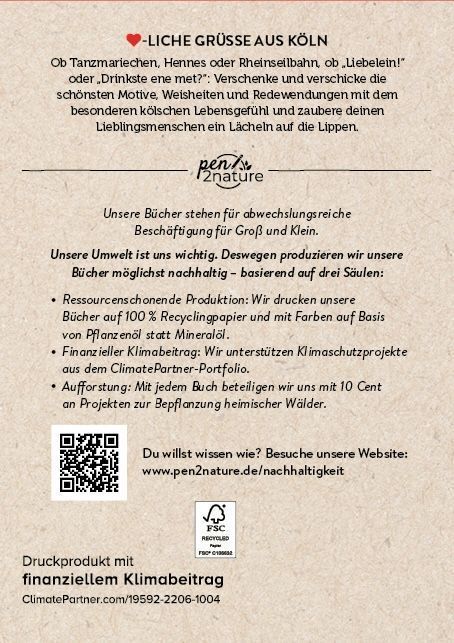 Postkartenblock Köln-Liebe