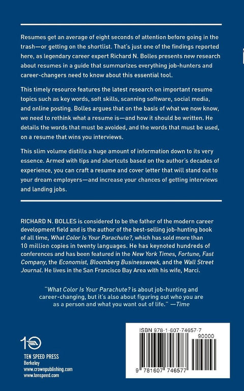 What Color Is Your Parachute? Guide to Rethinking Resumes