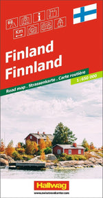 Hallwag Strassenkarte Finnland 1:650.000