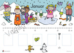 Unser Geburtstagskalender - Motiv: Jahreslauf (Innenansicht)