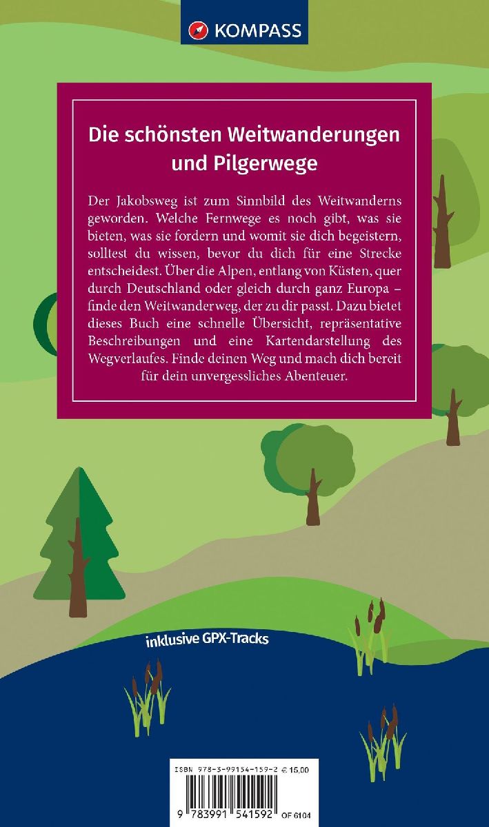 Die schönsten Weitwanderungen und Pilgerwege (Rückseite)