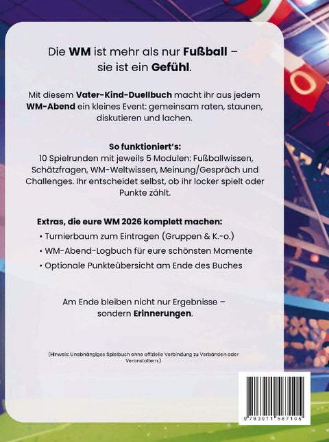 Das große Vater-Kind-Duellbuch - Gemeinsam zur Fußball-WM 2026
