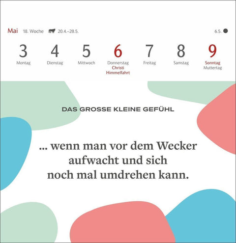 Das große kleine Gefühl Premium-Postkartenkalender 2027 - 53 Postkarten mit Liebeserklärungen an alltägliche Momente