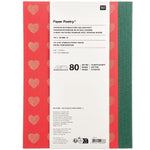 Notizbuch S, Herzen, Rot