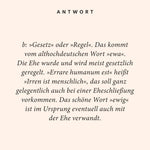 Hochzeit. Das Quiz (Innenansicht)