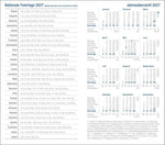 Wochen-Taschenkalender, schwarz 2027