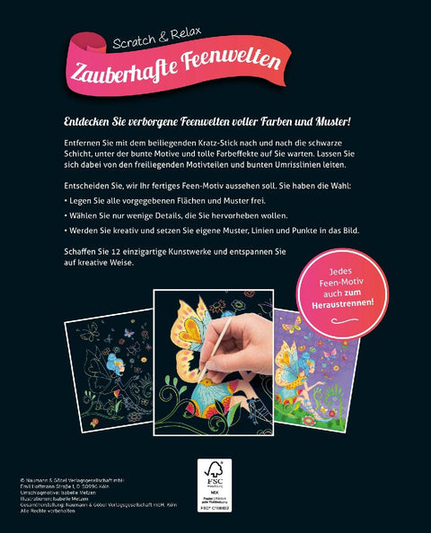 Zauberhafte Feenwelten - Kratzbuch für Kinder ab 6 Jahren
