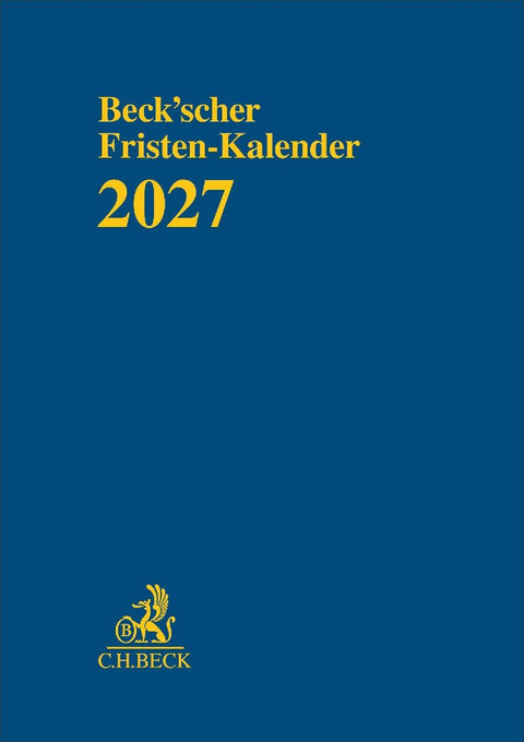Beck'scher Fristen-Kalender 2027